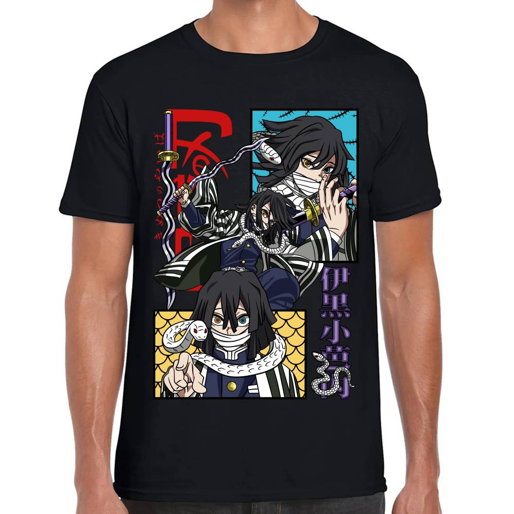 Playera Demon Slayer Obanai Iguro Algodón Premium #0002805