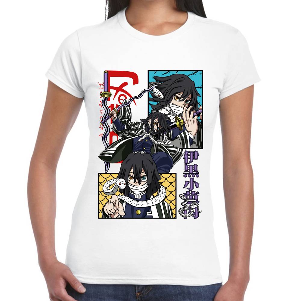 Playera Demon Slayer Obanai Iguro Algodón Premium #0002805