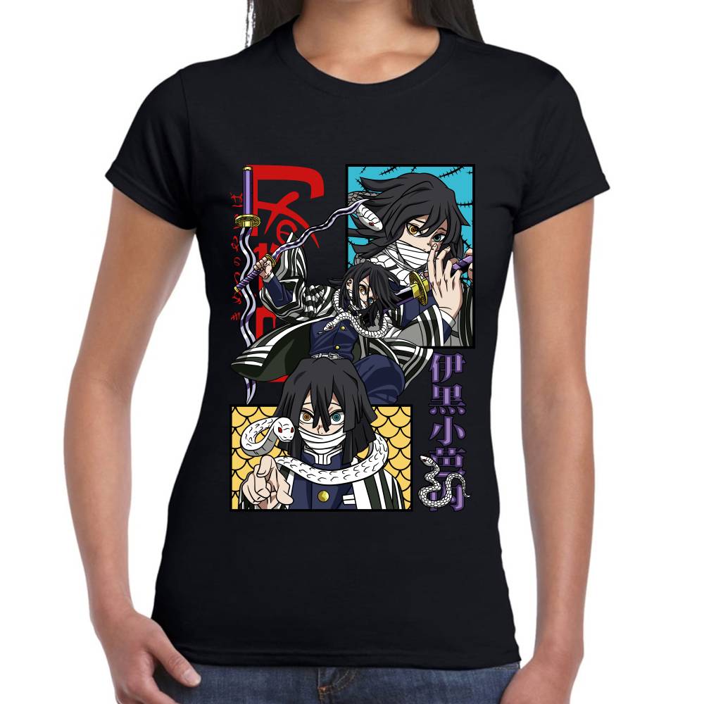 Playera Demon Slayer Obanai Iguro Algodón Premium #0002805