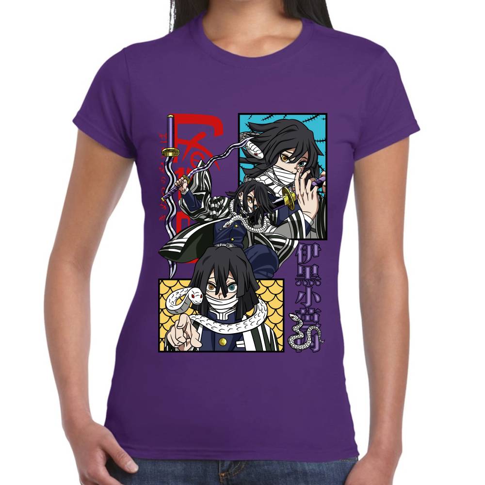 Playera Demon Slayer Obanai Iguro Algodón Premium #0002805