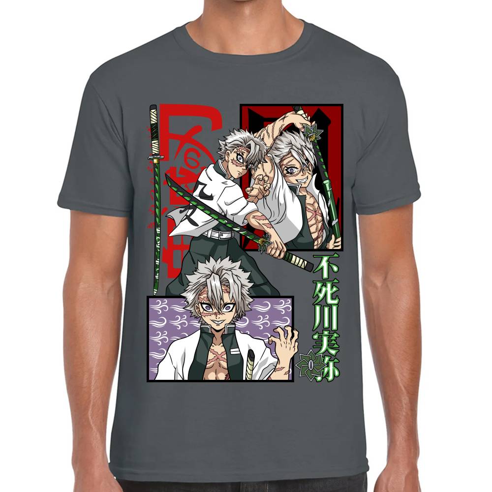 Playera Demon Slayer Sanemi Shinazugawa Algodón Premium #0002806