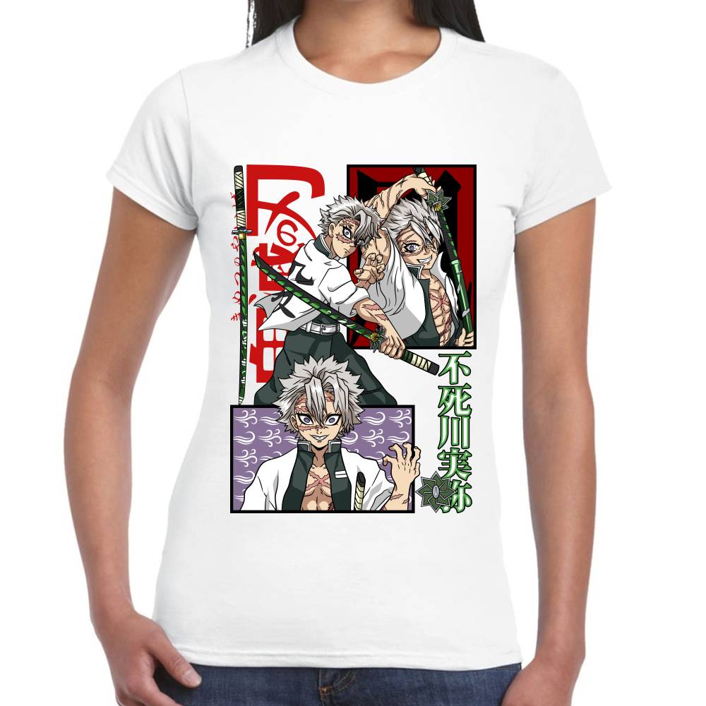Playera Demon Slayer Sanemi Shinazugawa Algodón Premium #0002806