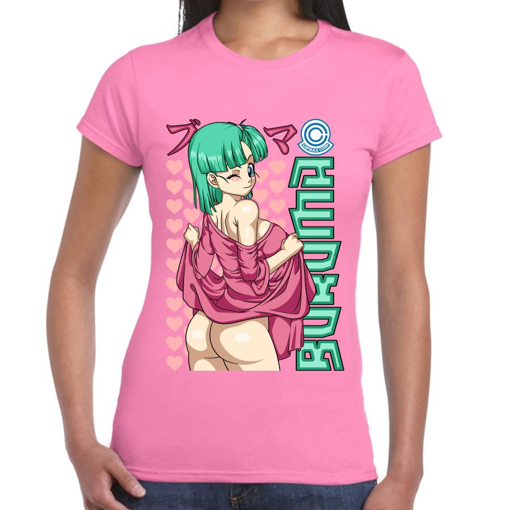 Playera Dragon Ball Bulma Young Waifu Algodón Premium #0002809