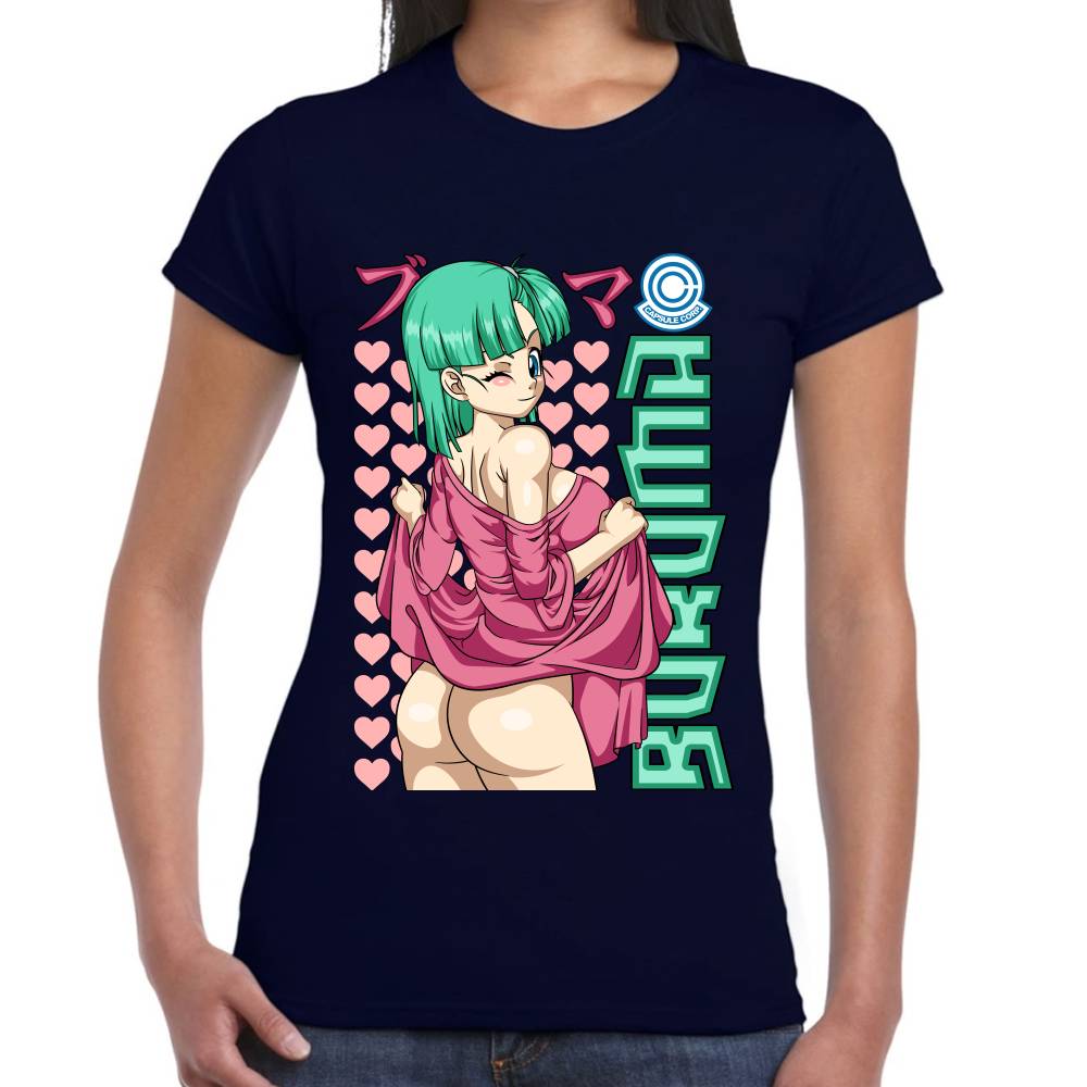 Playera Dragon Ball Bulma Young Waifu Algodón Premium #0002809