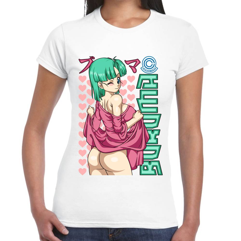Playera Dragon Ball Bulma Young Waifu Algodón Premium #0002809