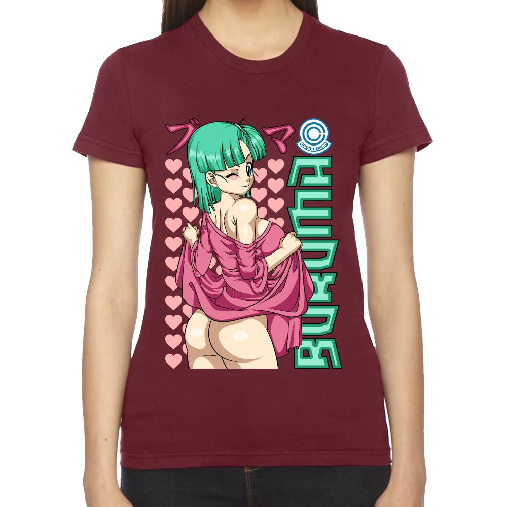 Playera Dragon Ball Bulma Young Waifu Algodón Premium #0002809