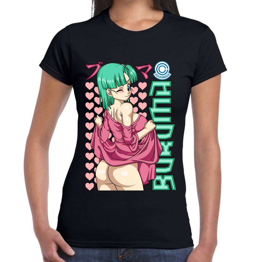 Playera Dragon Ball Bulma Young Waifu Algodón Premium #0002809