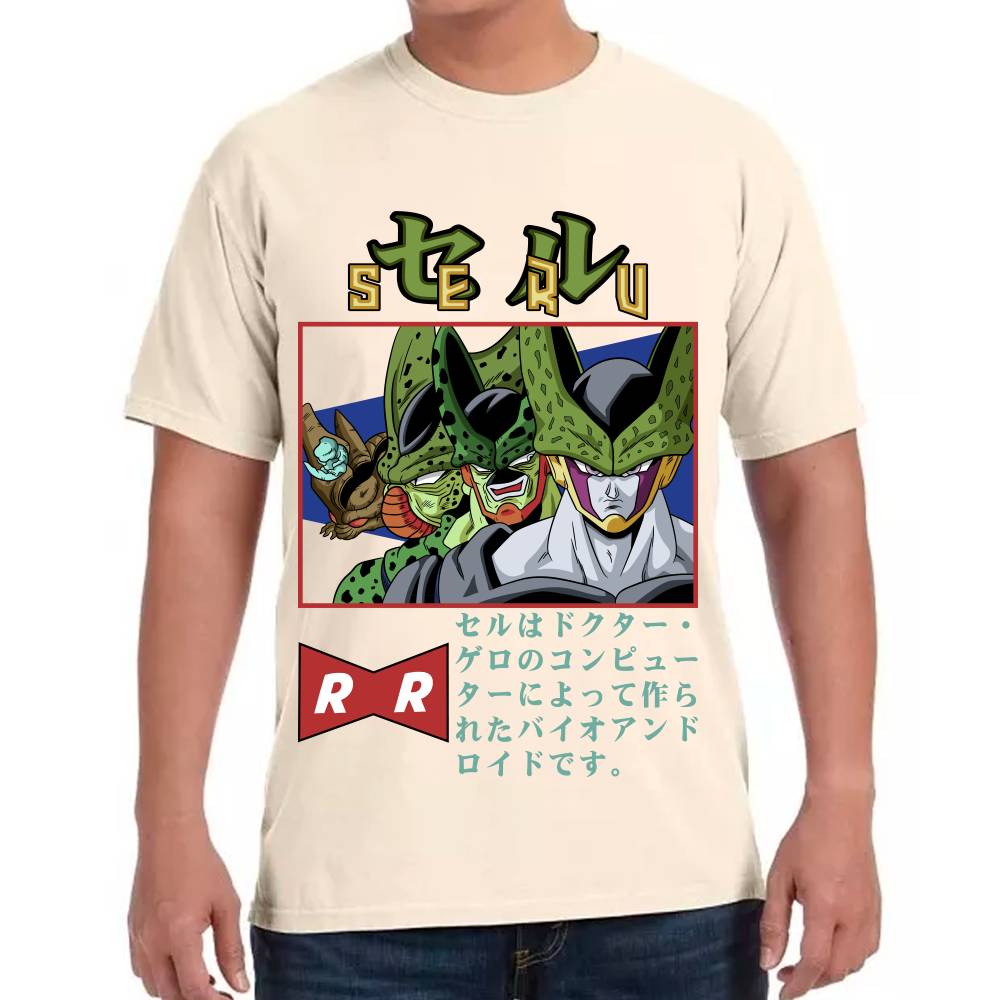 Playera Dragon Ball Cell Algodón Premium #0002810
