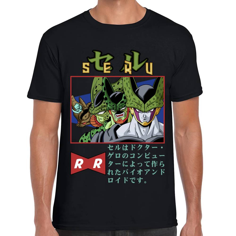 Playera Dragon Ball Cell Algodón Premium #0002810