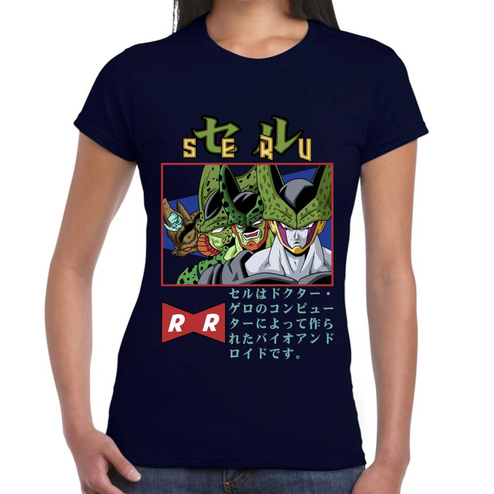 Playera Dragon Ball Cell Algodón Premium #0002810