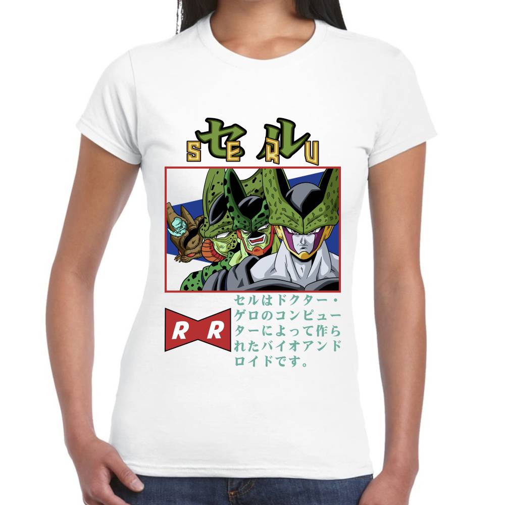 Playera Dragon Ball Cell Algodón Premium #0002810
