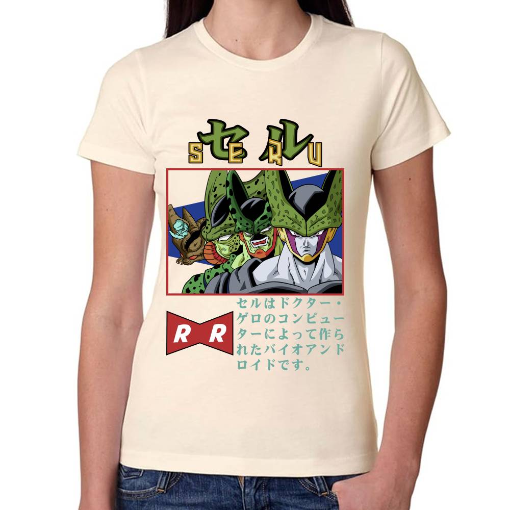 Playera Dragon Ball Cell Algodón Premium #0002810