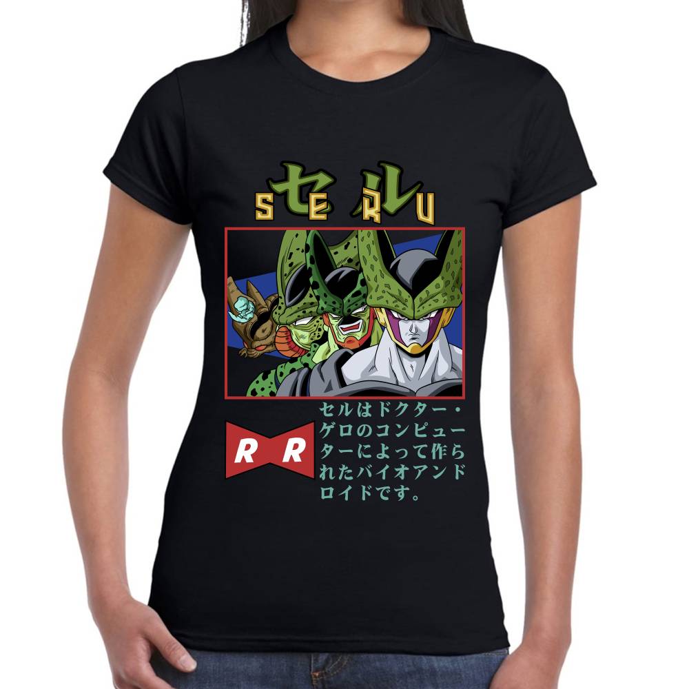 Playera Dragon Ball Cell Algodón Premium #0002810