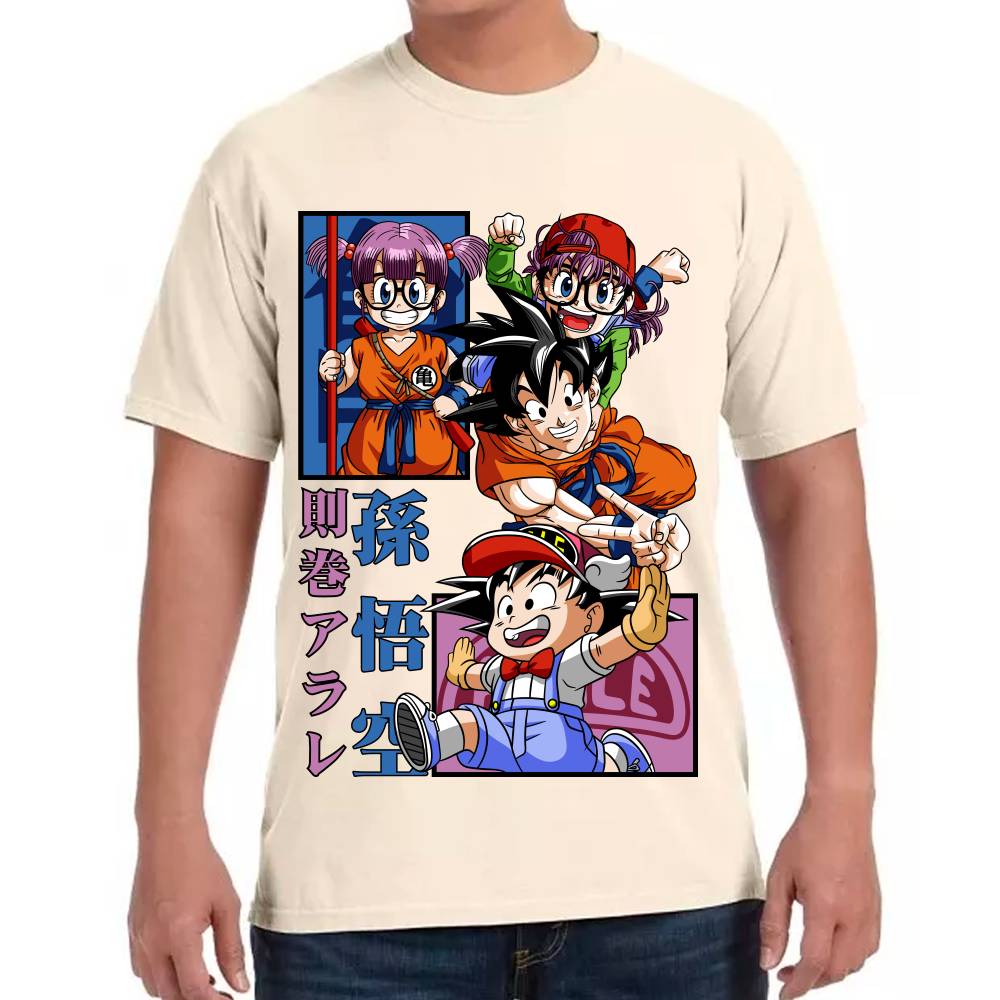 Playera Dragon Ball Goku x Arale Algodón Premium #0002811