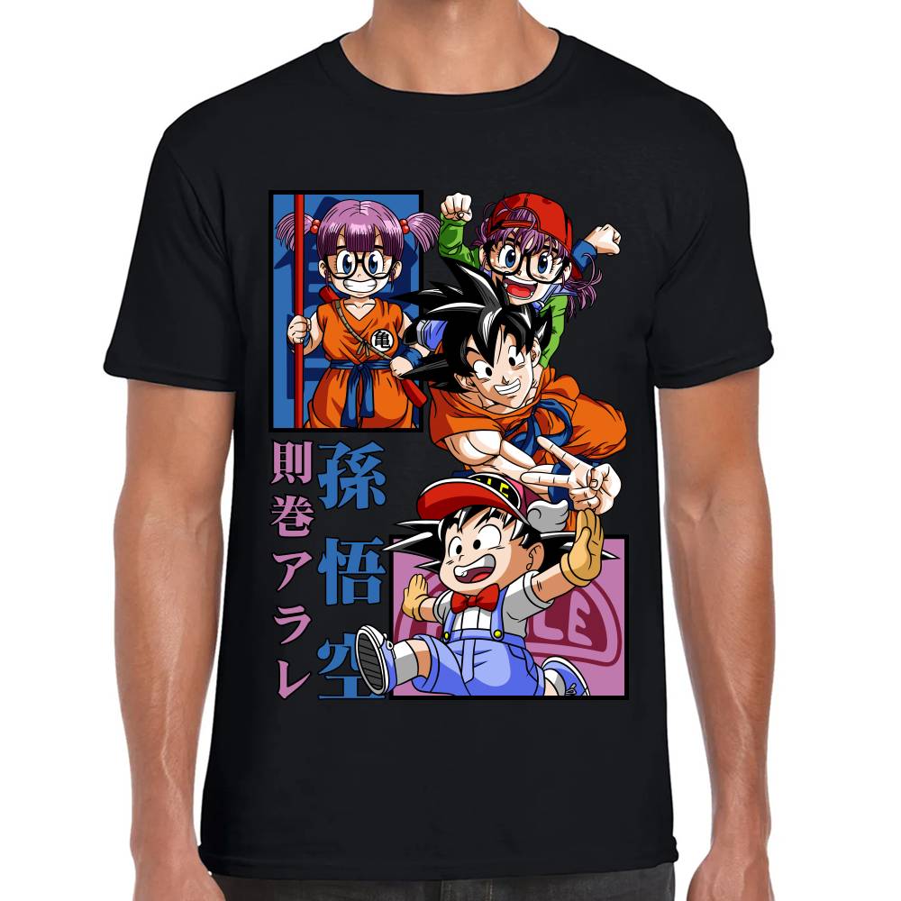 Playera Dragon Ball Goku x Arale Algodón Premium #0002811
