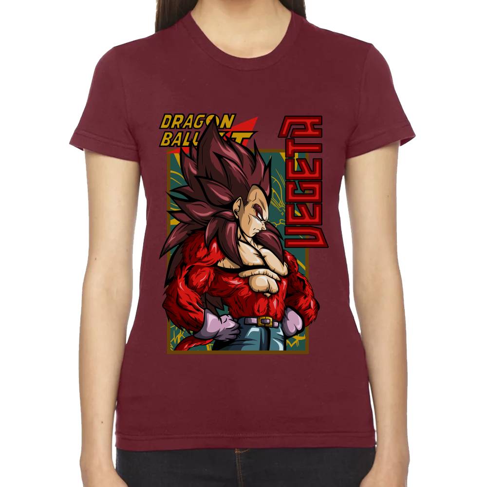 Playera Dragon Ball Vegeta SSJ4 Algodón Premium #0002812