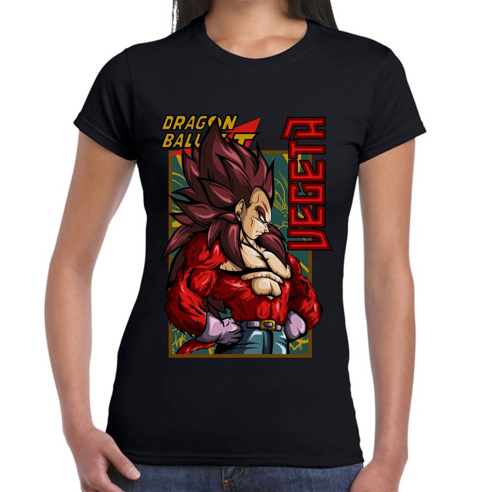 Playera Dragon Ball Vegeta SSJ4 Algodón Premium #0002812