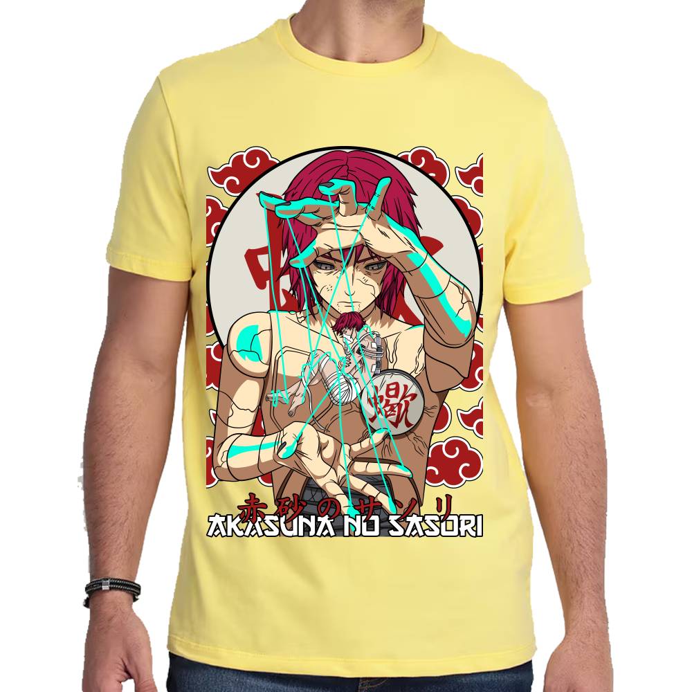 Playera Naruto Sasori Algodón Premium #0002814