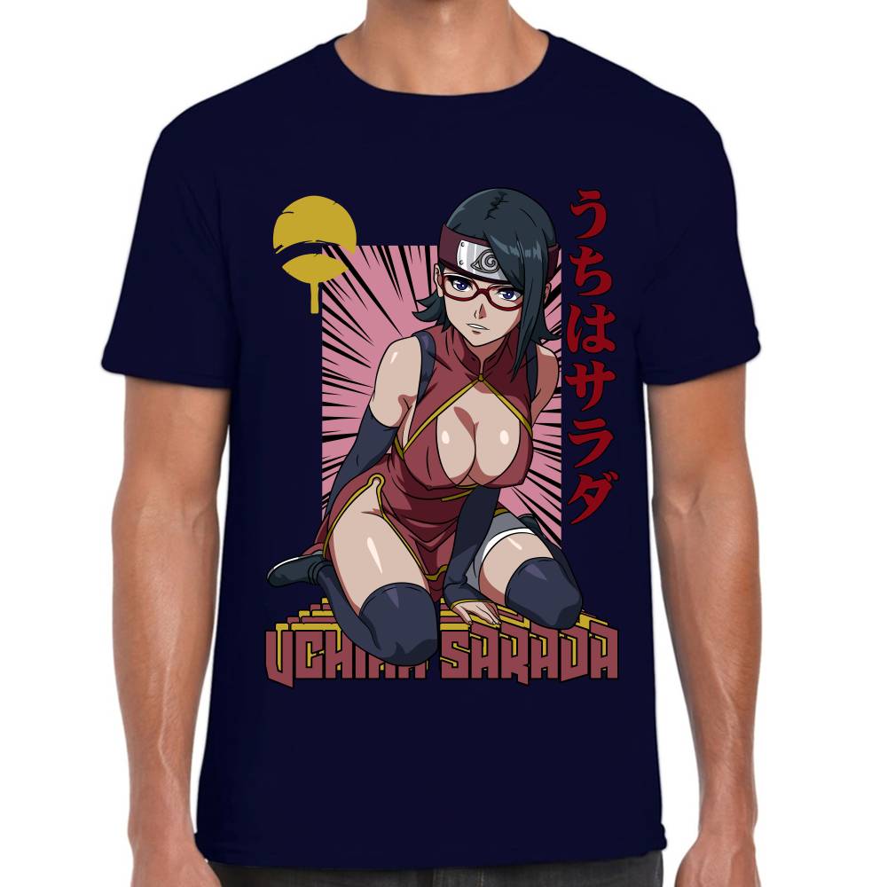 Playera Naruto Sarada Uchiha Algodón Premium #0002815