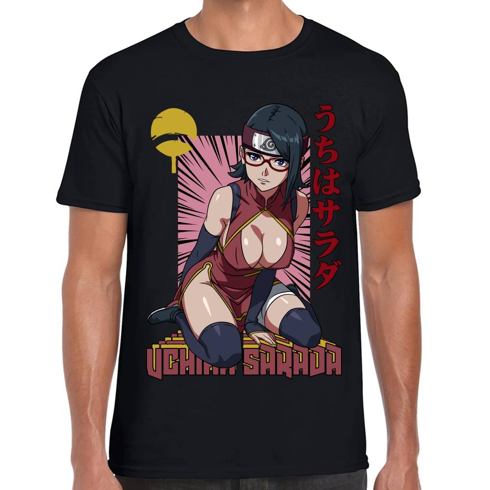 Playera Naruto Sarada Uchiha Algodón Premium #0002815 Imagen principal del producto