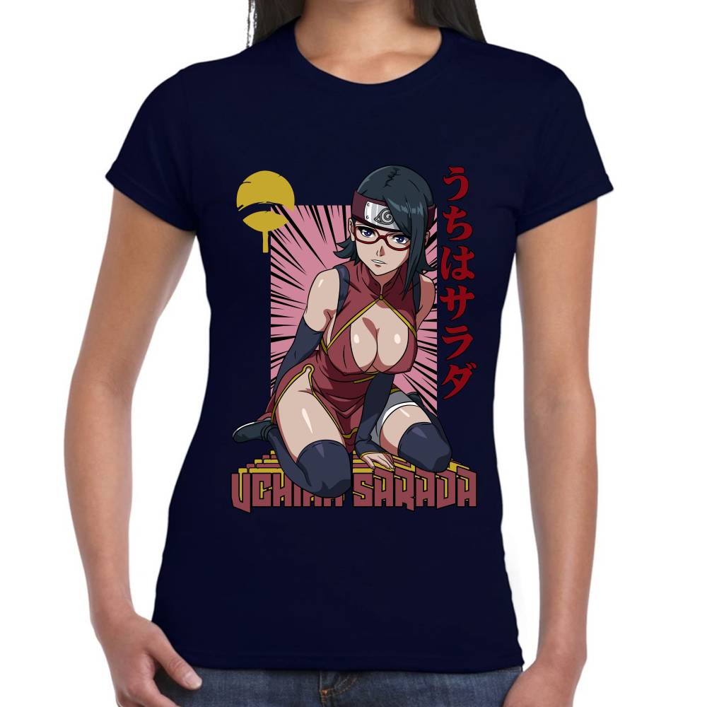 Playera Naruto Sarada Uchiha Algodón Premium #0002815