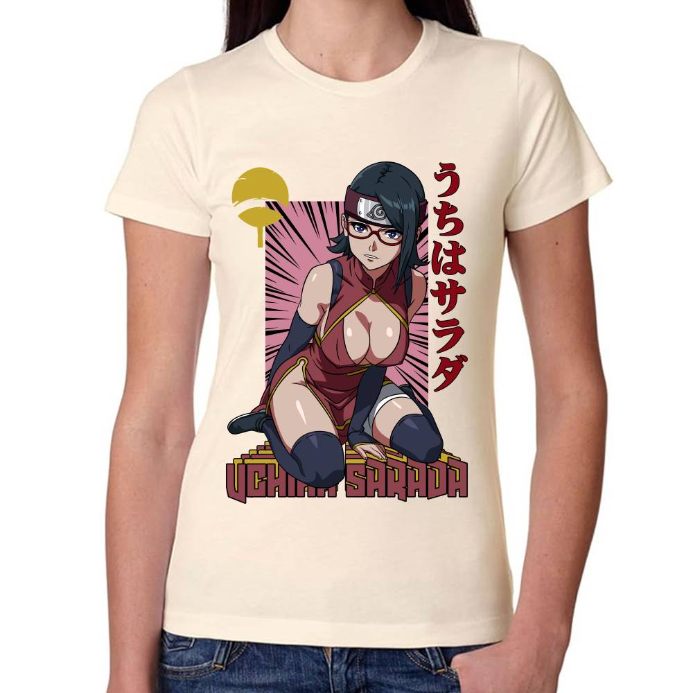 Playera Naruto Sarada Uchiha Algodón Premium #0002815