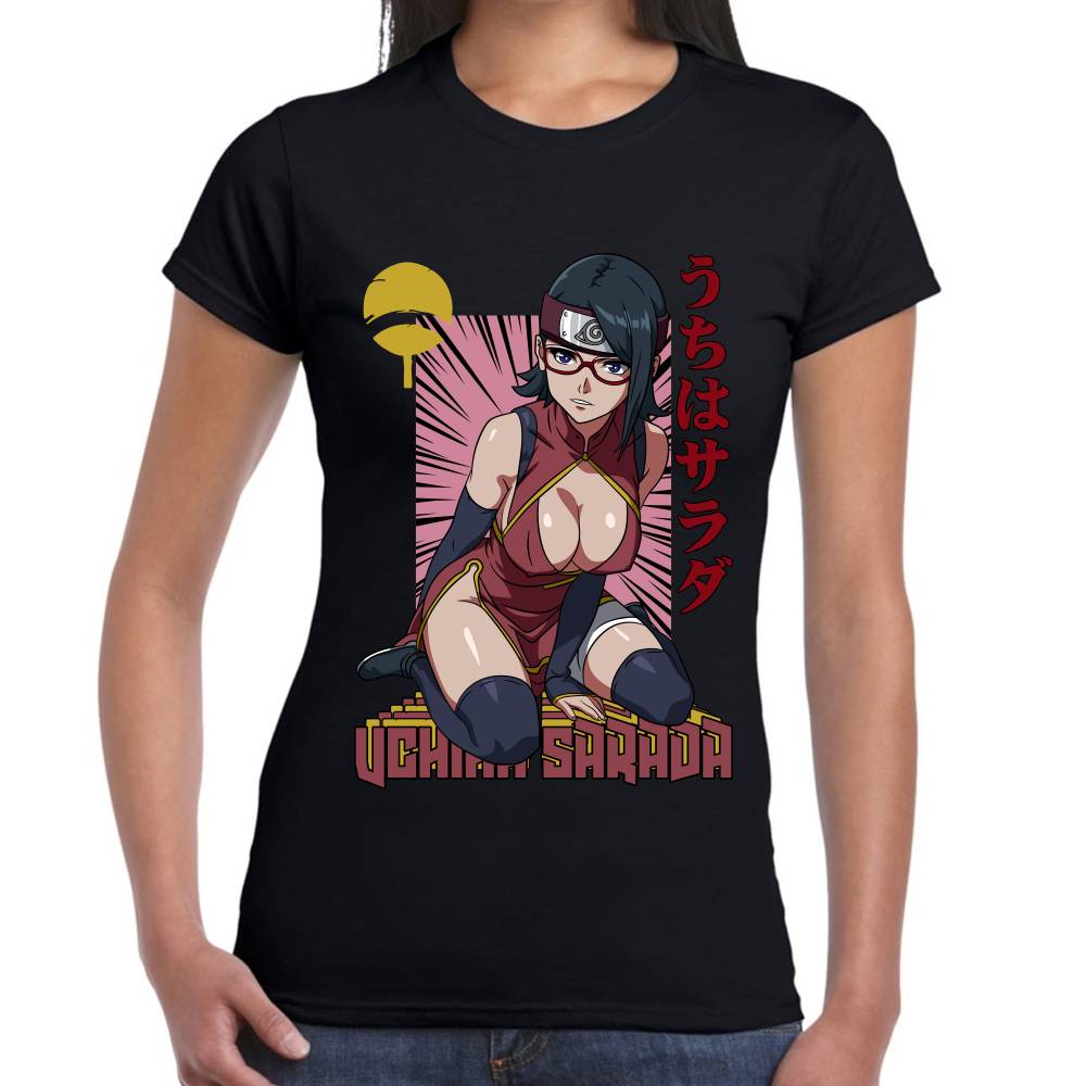 Playera Naruto Sarada Uchiha Algodón Premium #0002815 Imagen secundaria del producto