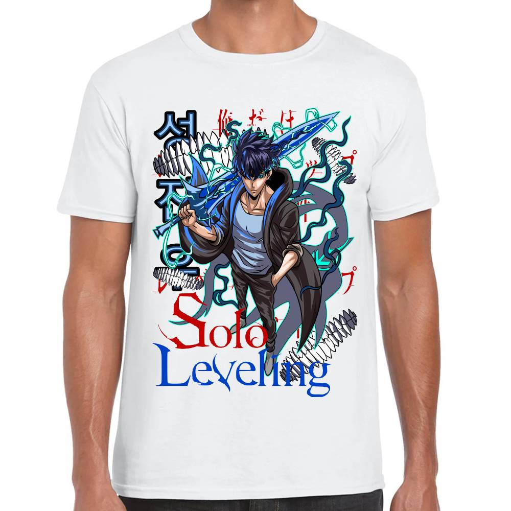 Playera Solo Leveling Sung Jinwoo Algodón Premium #0002816