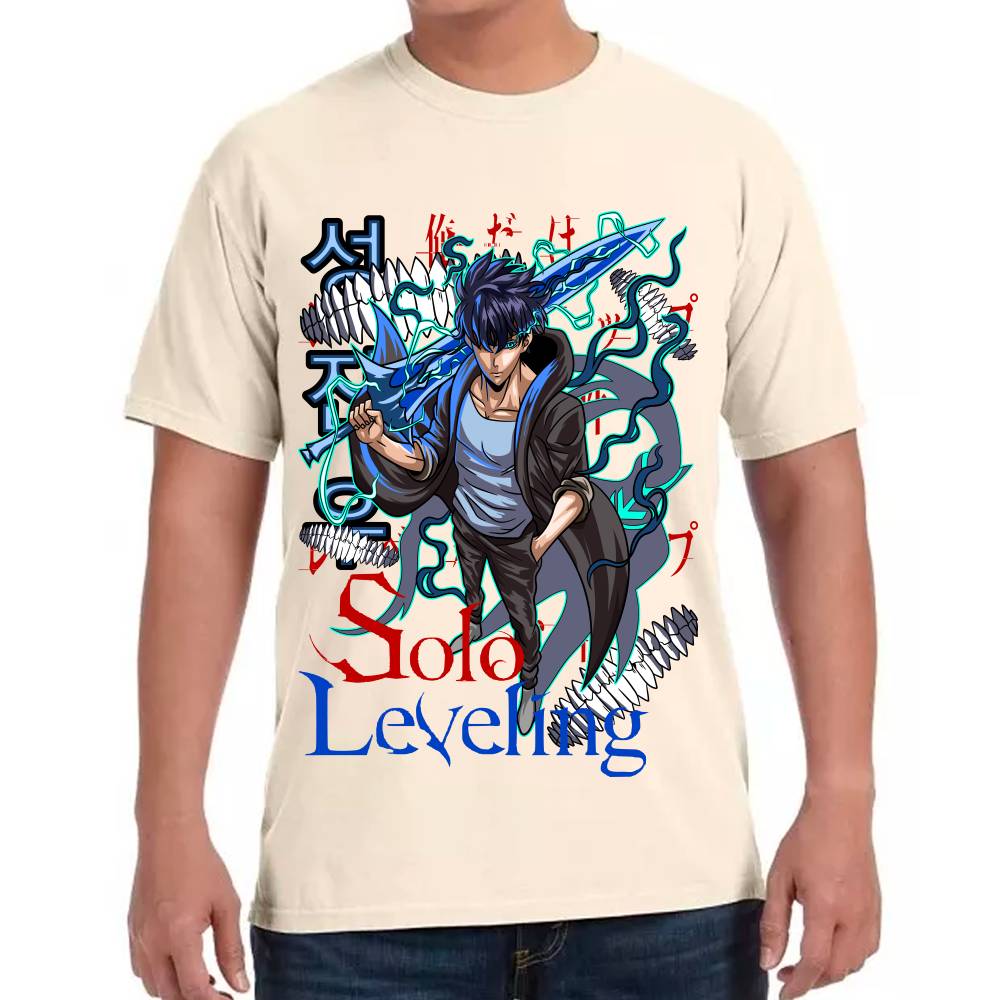Playera Solo Leveling Sung Jinwoo Algodón Premium #0002816