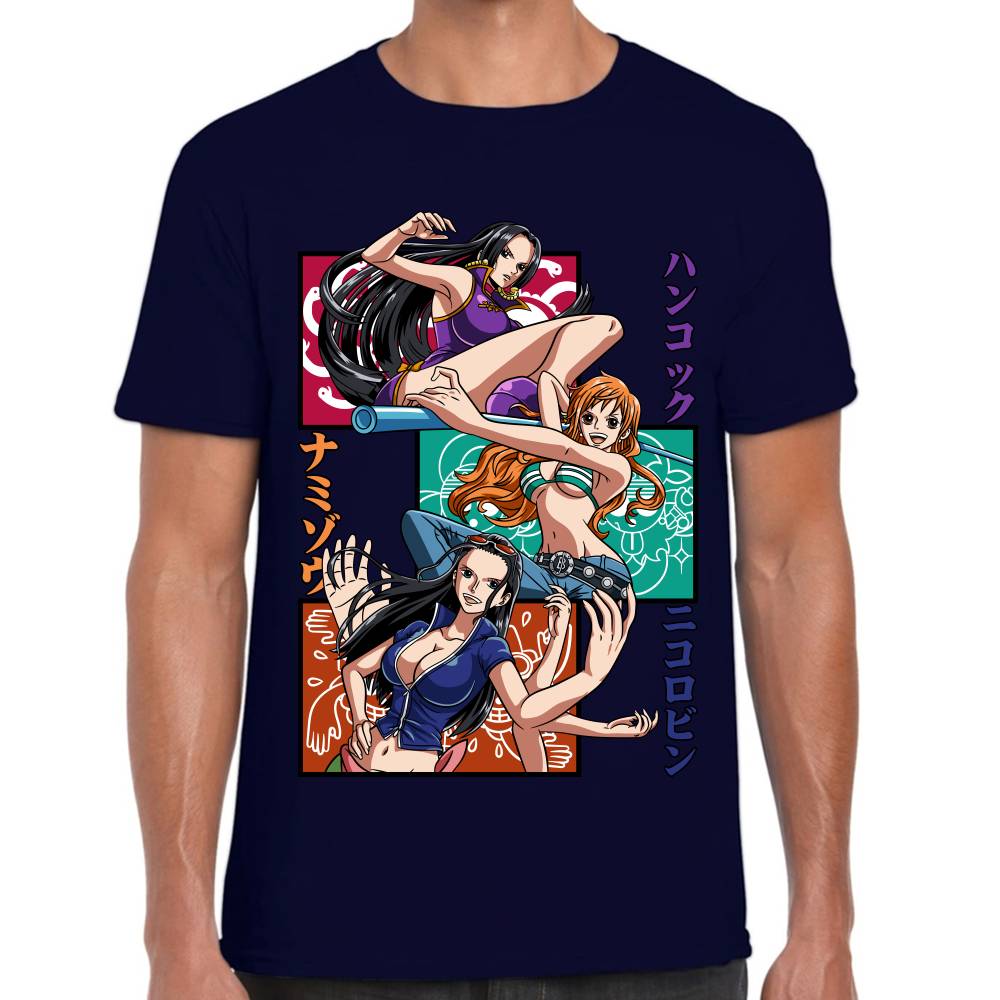 Playera One Piece Boa Nami y Nico Algodón Premium #0002818