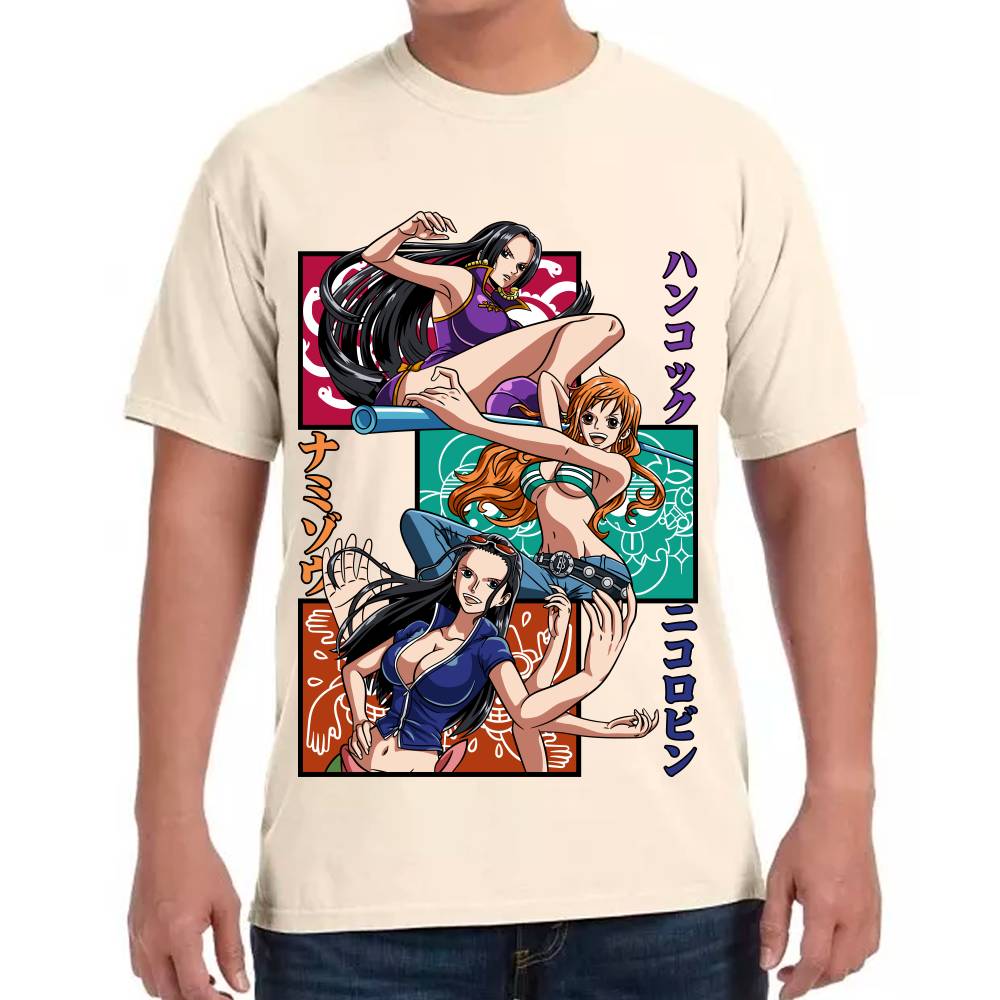 Playera One Piece Boa Nami y Nico Algodón Premium #0002818