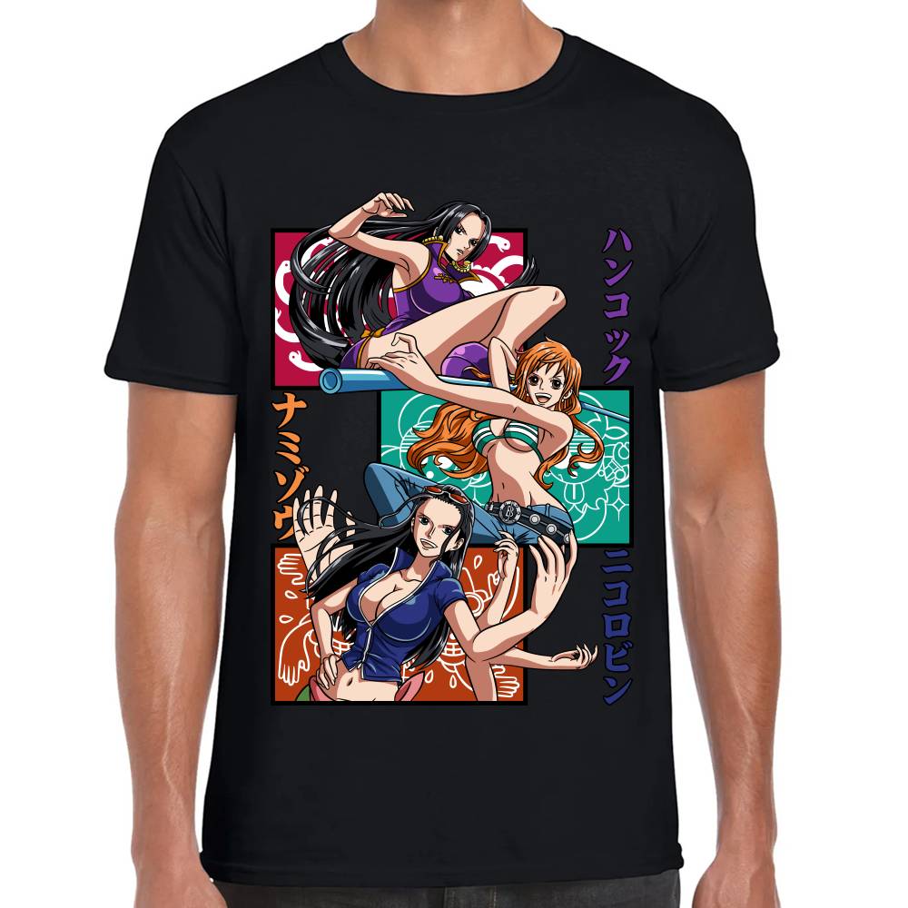 Playera One Piece Boa Nami y Nico Algodón Premium #0002818