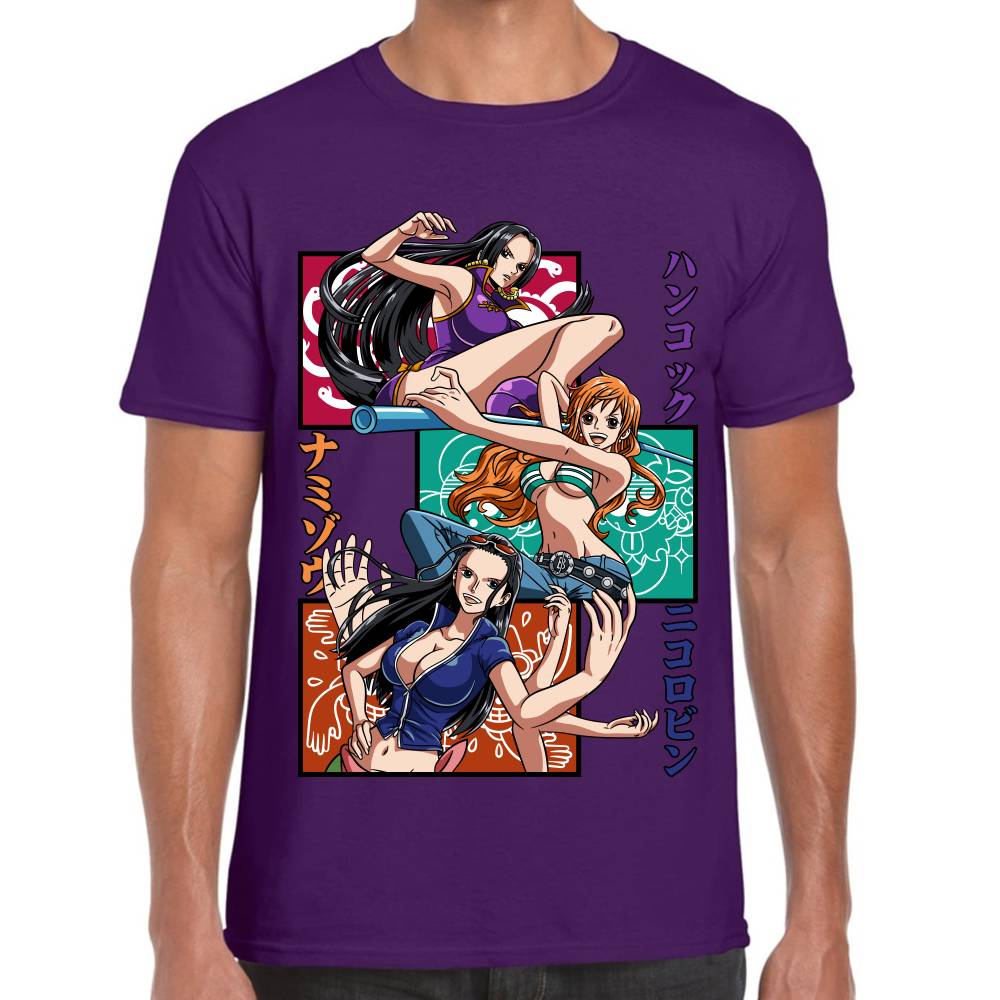 Playera One Piece Boa Nami y Nico Algodón Premium #0002818