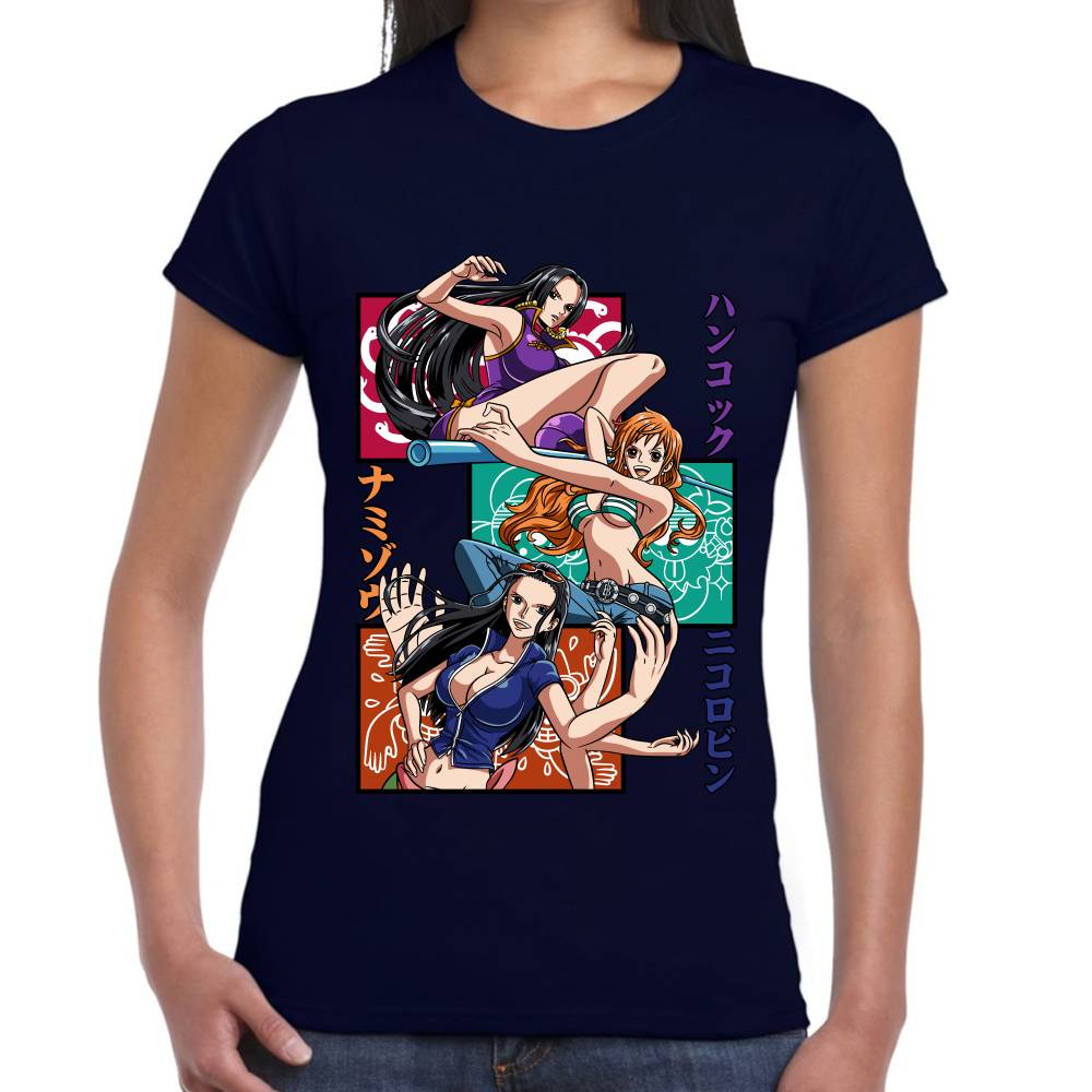 Playera One Piece Boa Nami y Nico Algodón Premium #0002818