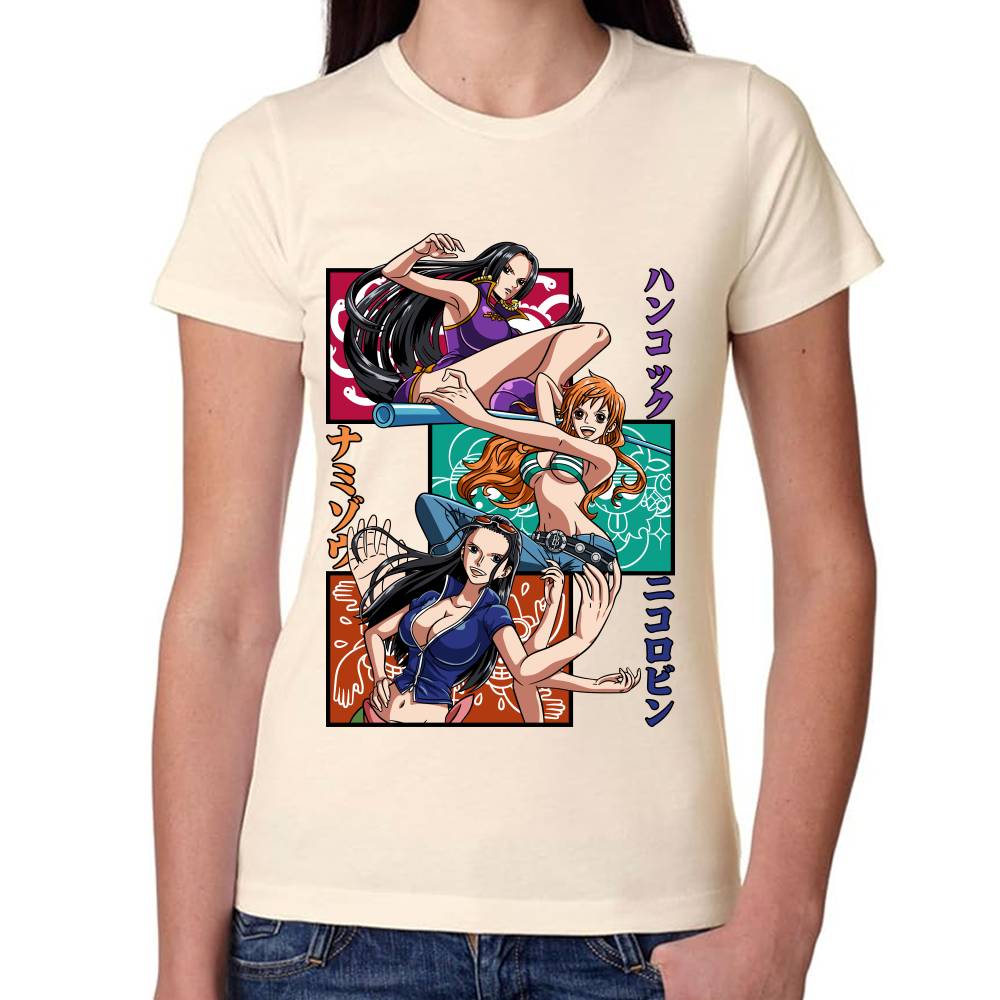 Playera One Piece Boa Nami y Nico Algodón Premium #0002818