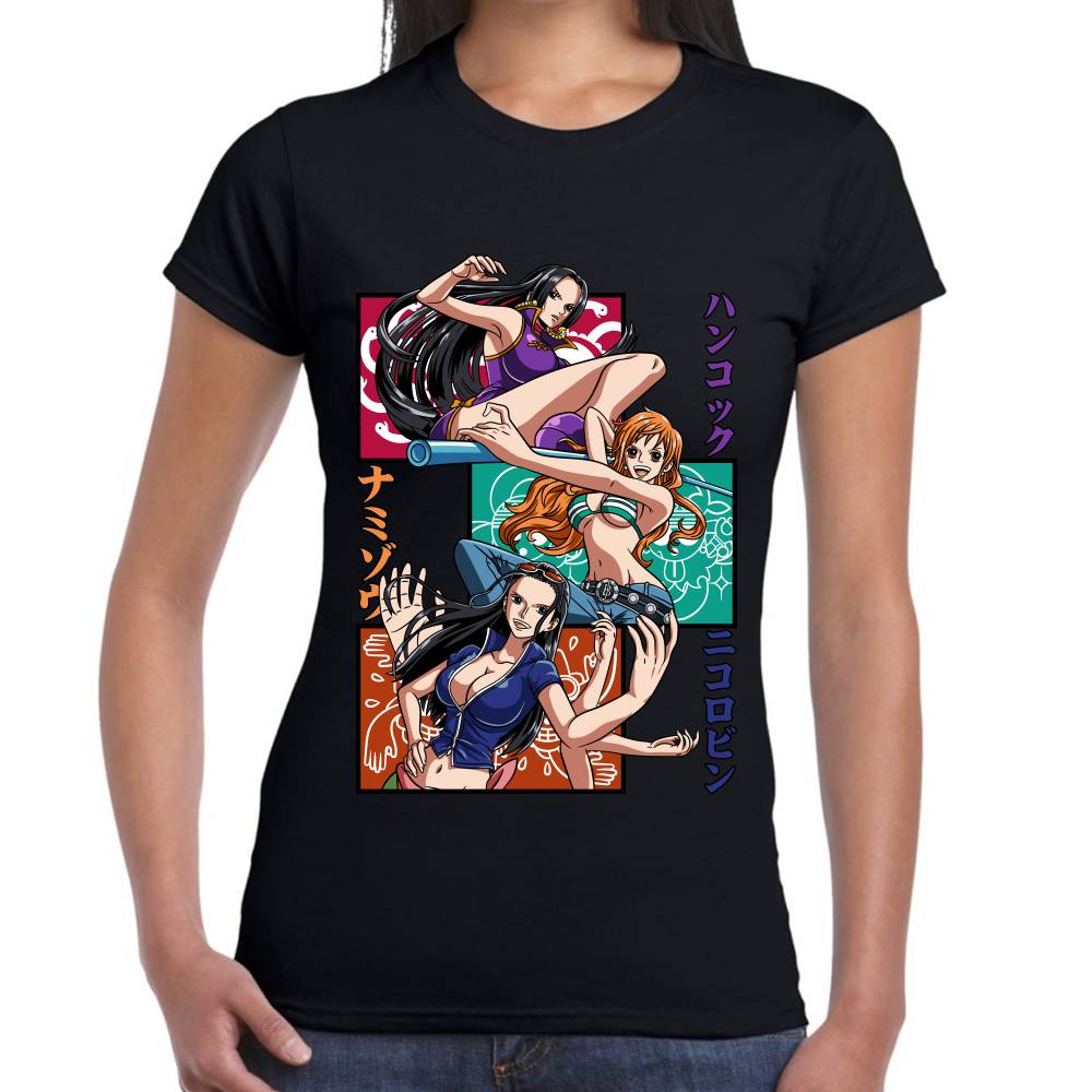 Playera One Piece Boa Nami y Nico Algodón Premium #0002818