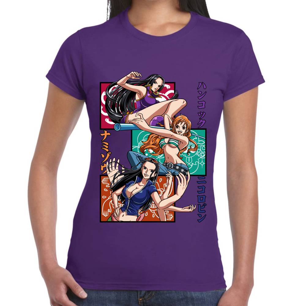 Playera One Piece Boa Nami y Nico Algodón Premium #0002818