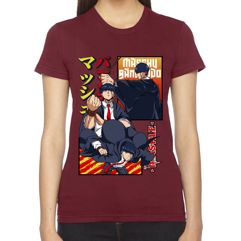 Playera Mashle Mash Burnedead Algodón Premium #0002819