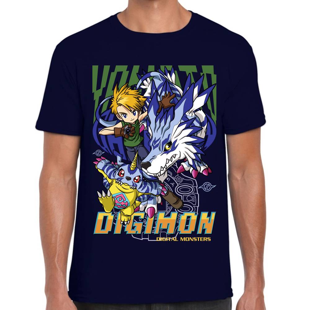 Playera Digimon Matt y Gabumon Algodón Premium #0002820