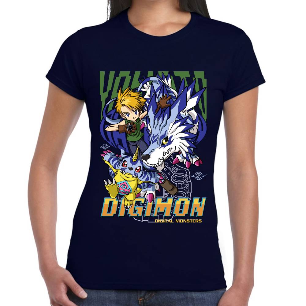 Playera Digimon Matt y Gabumon Algodón Premium #0002820