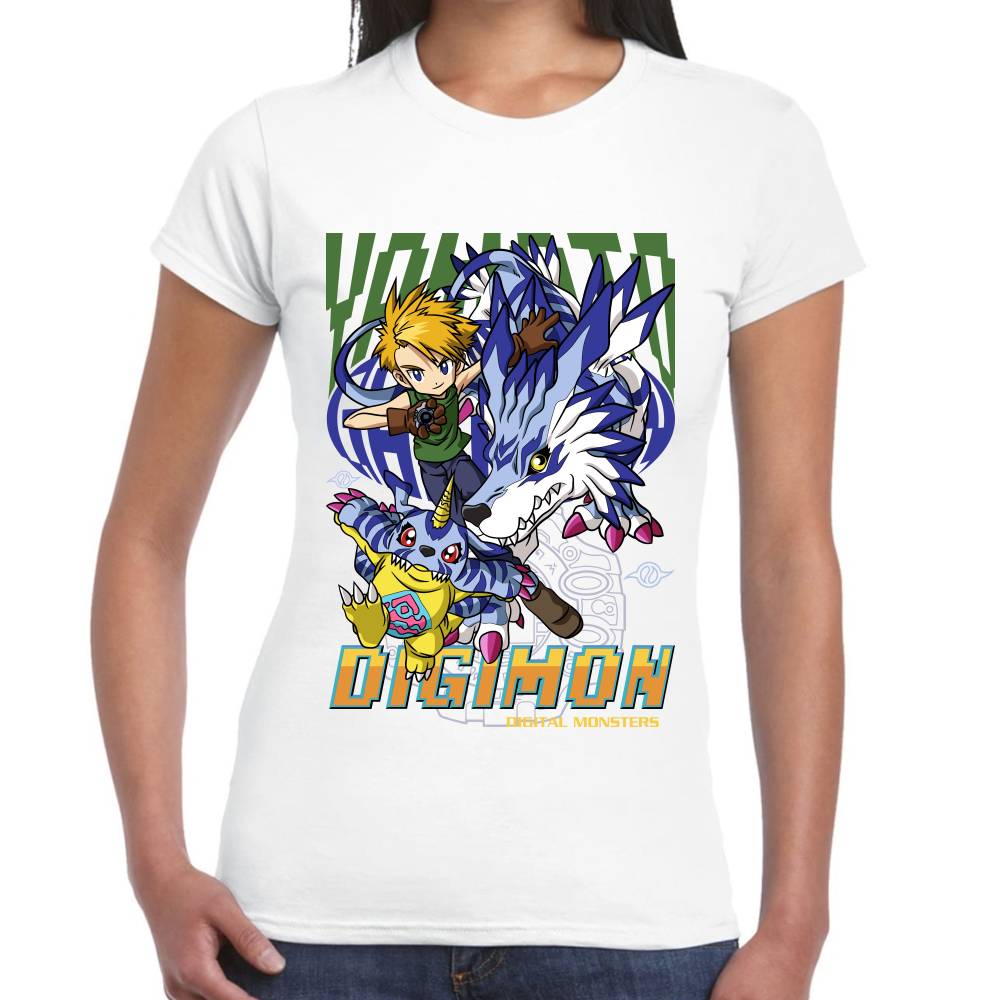 Playera Digimon Matt y Gabumon Algodón Premium #0002820