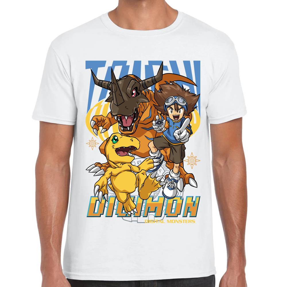 Playera Digimon Tai y Agumon Algodón Premium #0002823 Imagen principal del producto