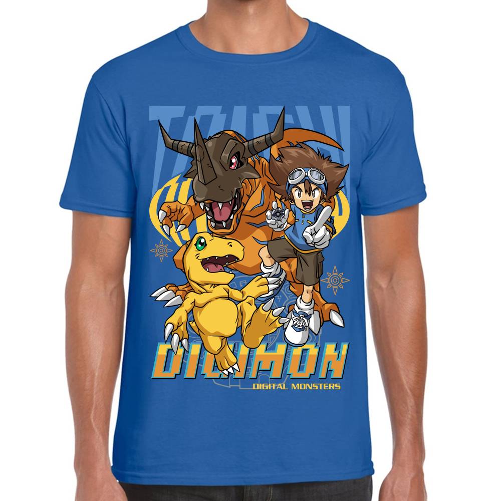 Playera Digimon Tai y Agumon Algodón Premium #0002823