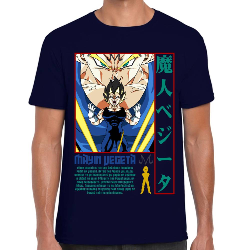 Playera Dragon Ball Majin Vegeta Algodón Premium #0002824