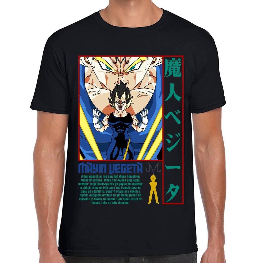Playera Dragon Ball Majin Vegeta Algodón Premium #0002824 Imagen principal del producto