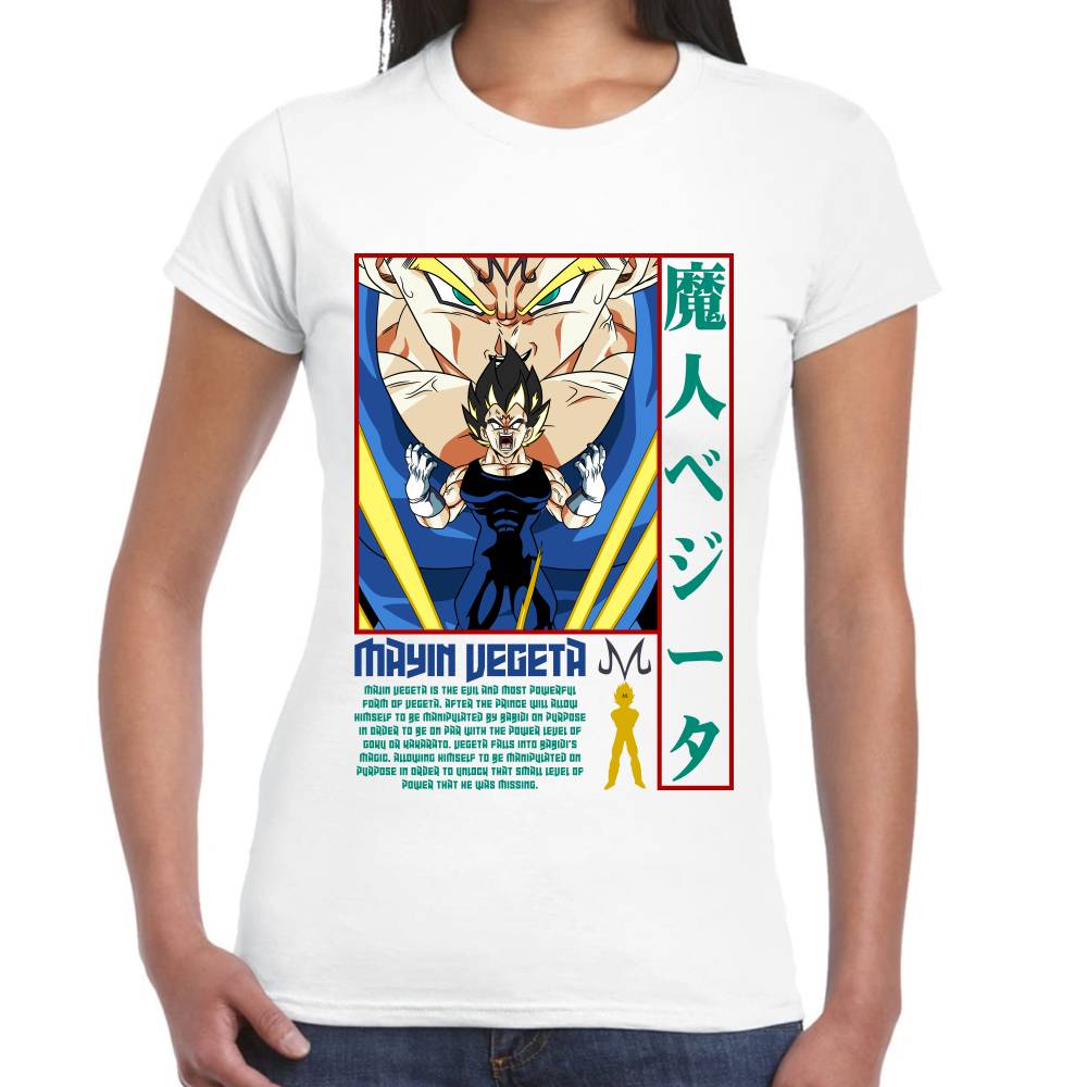 Playera Dragon Ball Majin Vegeta Algodón Premium #0002824