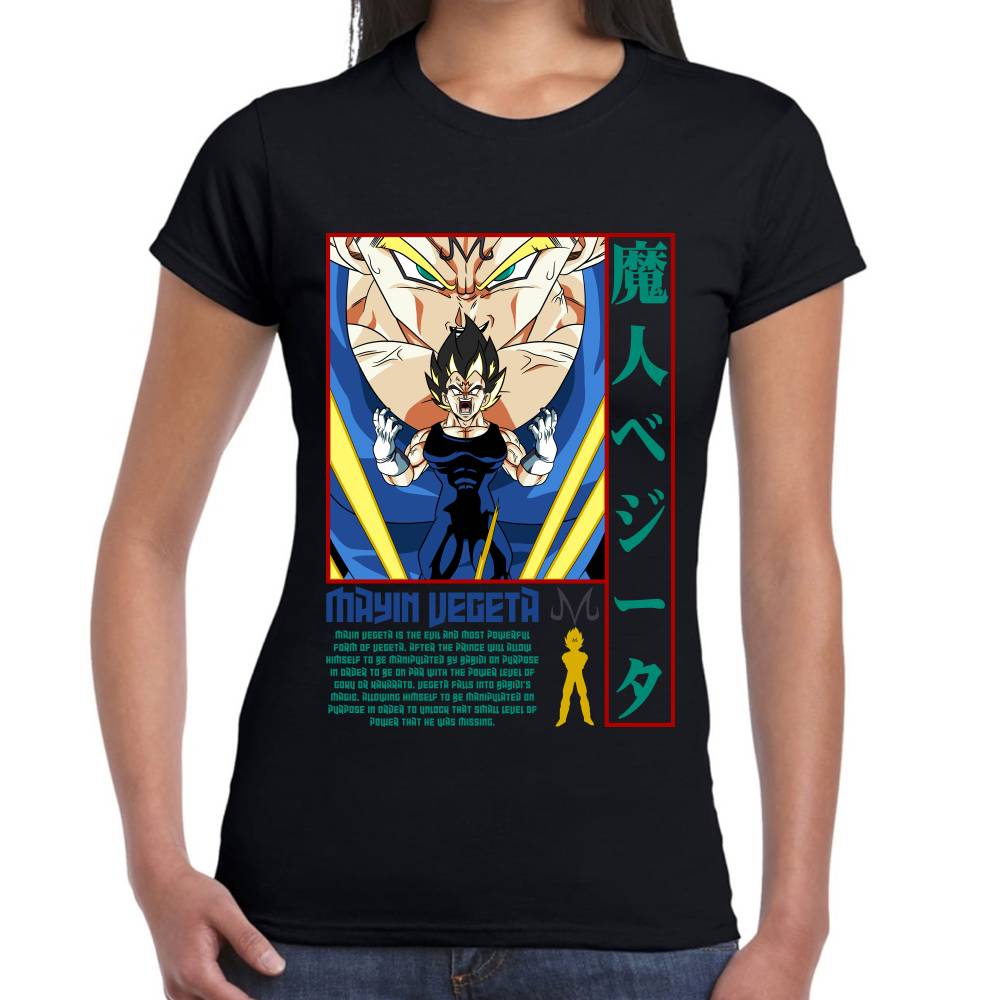 Playera Dragon Ball Majin Vegeta Algodón Premium #0002824 Imagen secundaria del producto