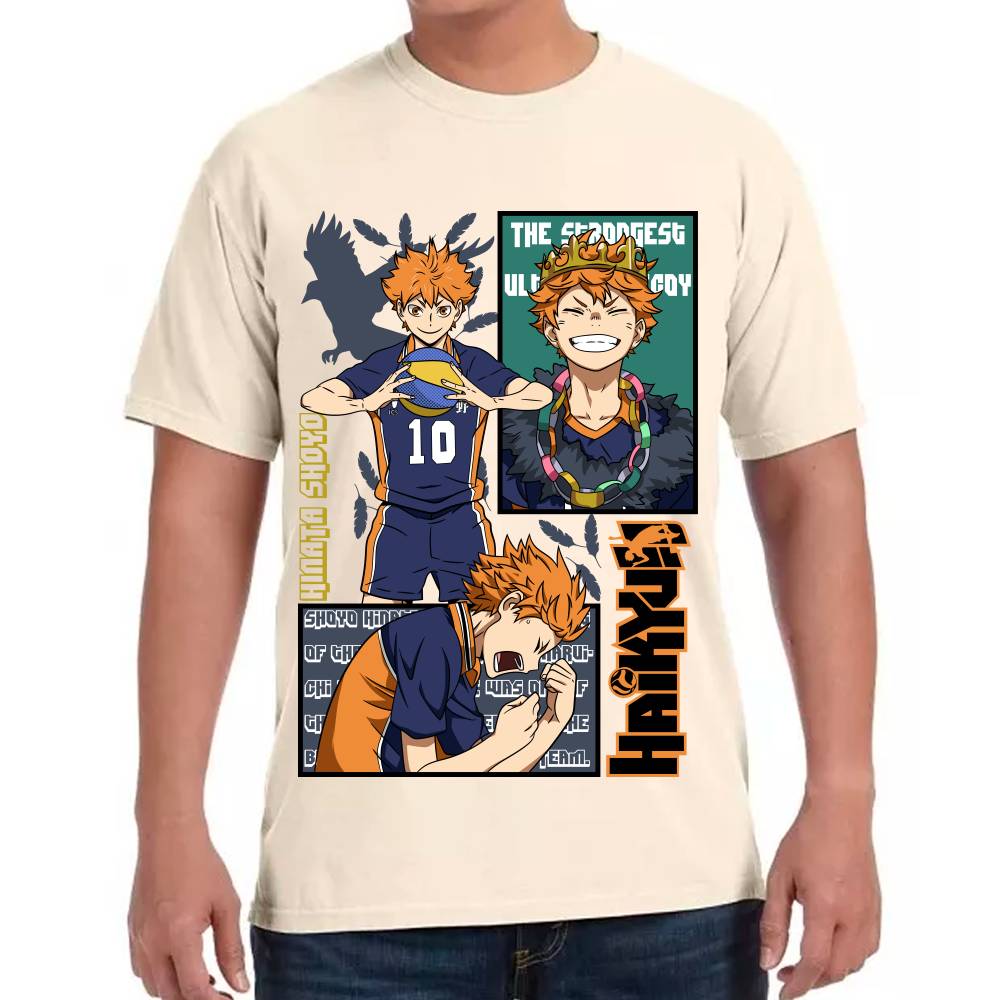 Playera Haikyū!! Hinata Shoyo Algodón Premium #0002826