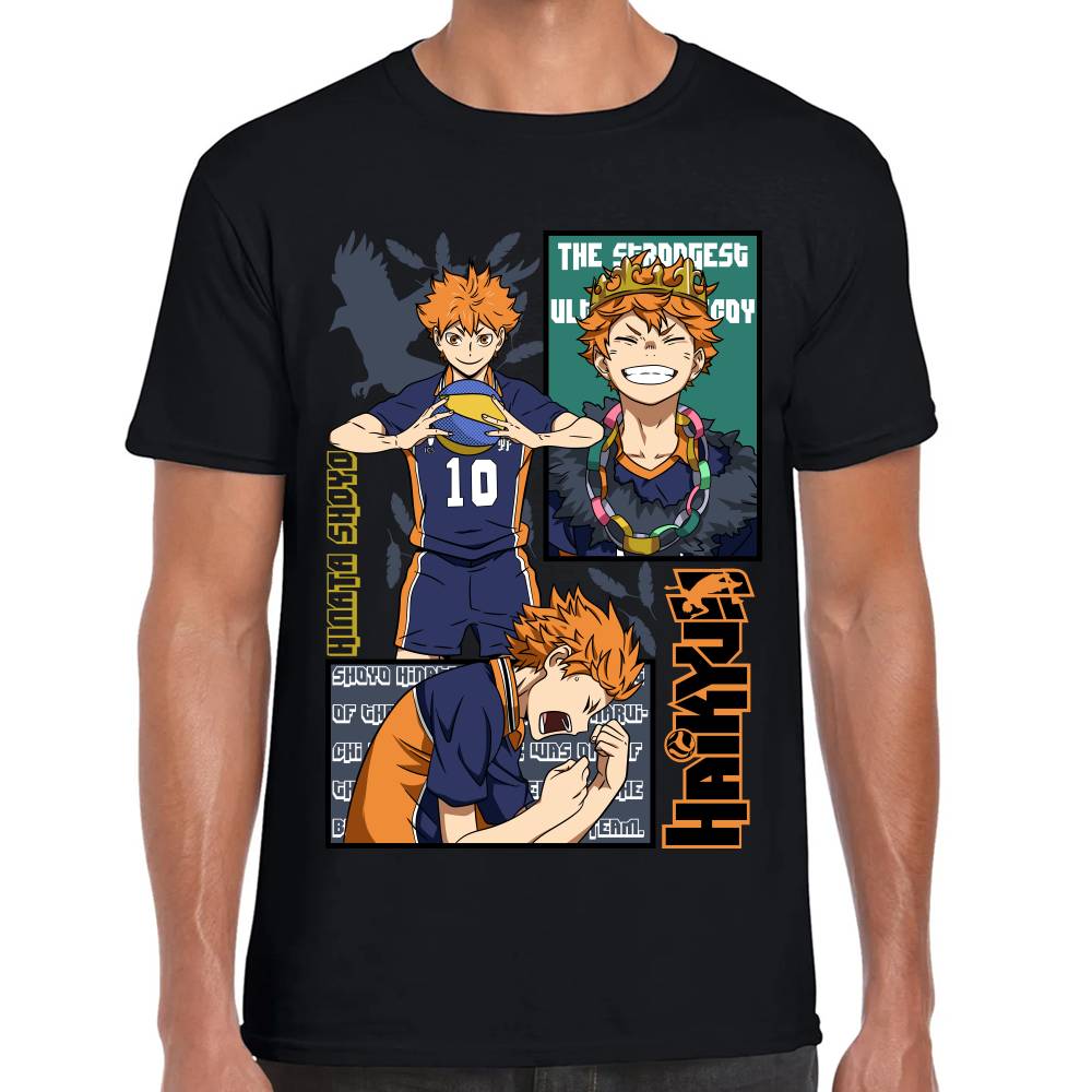 Playera Haikyū!! Hinata Shoyo Algodón Premium #0002826