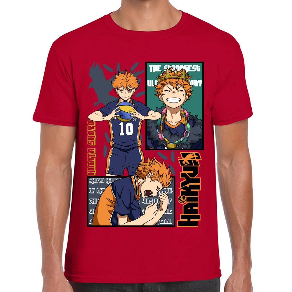 Playera Haikyū!! Hinata Shoyo Algodón Premium #0002826